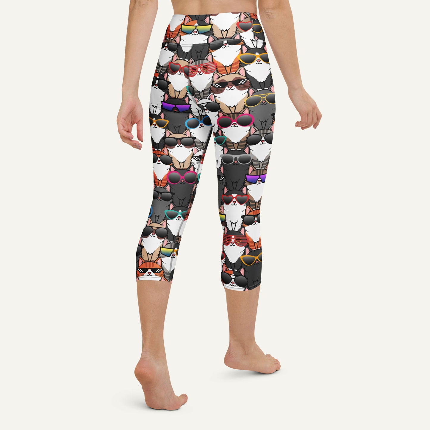 Cool Cats High-Waisted Capri Leggings