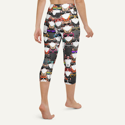 Cool Cats High-Waisted Capri Leggings