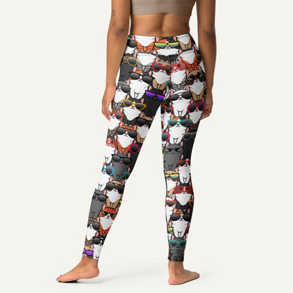 Cool Cats High-Waisted Leggings