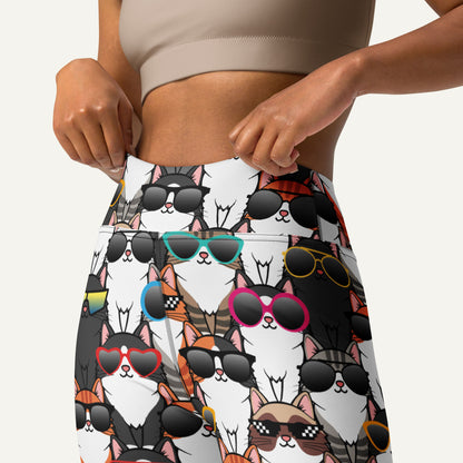 Cool Cats High-Waisted Leggings