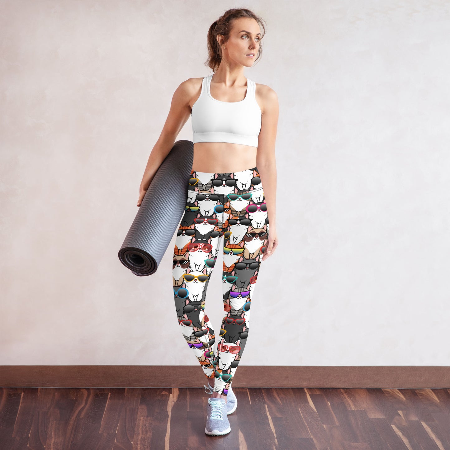 Cool Cats High-Waisted Leggings