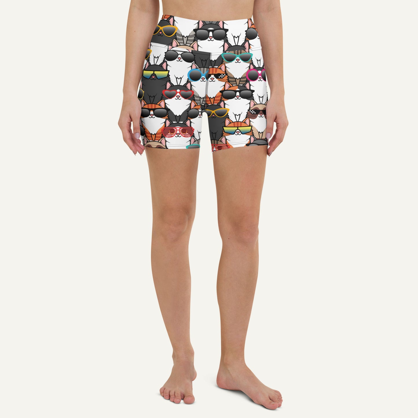 Cool Cats High-Waisted Shorts