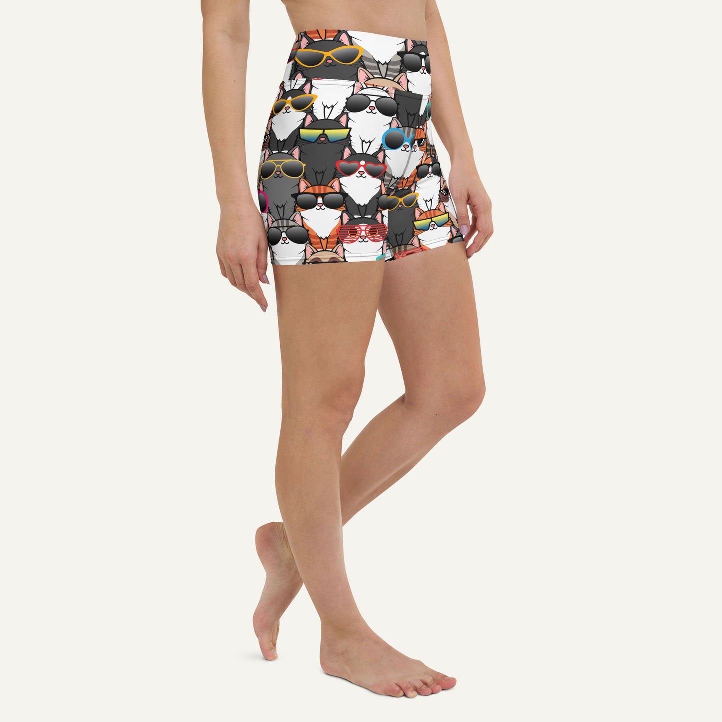 Cool Cats High-Waisted Shorts