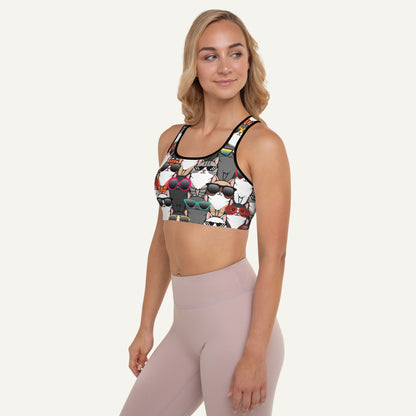 Cool Cats Padded Sports Bra