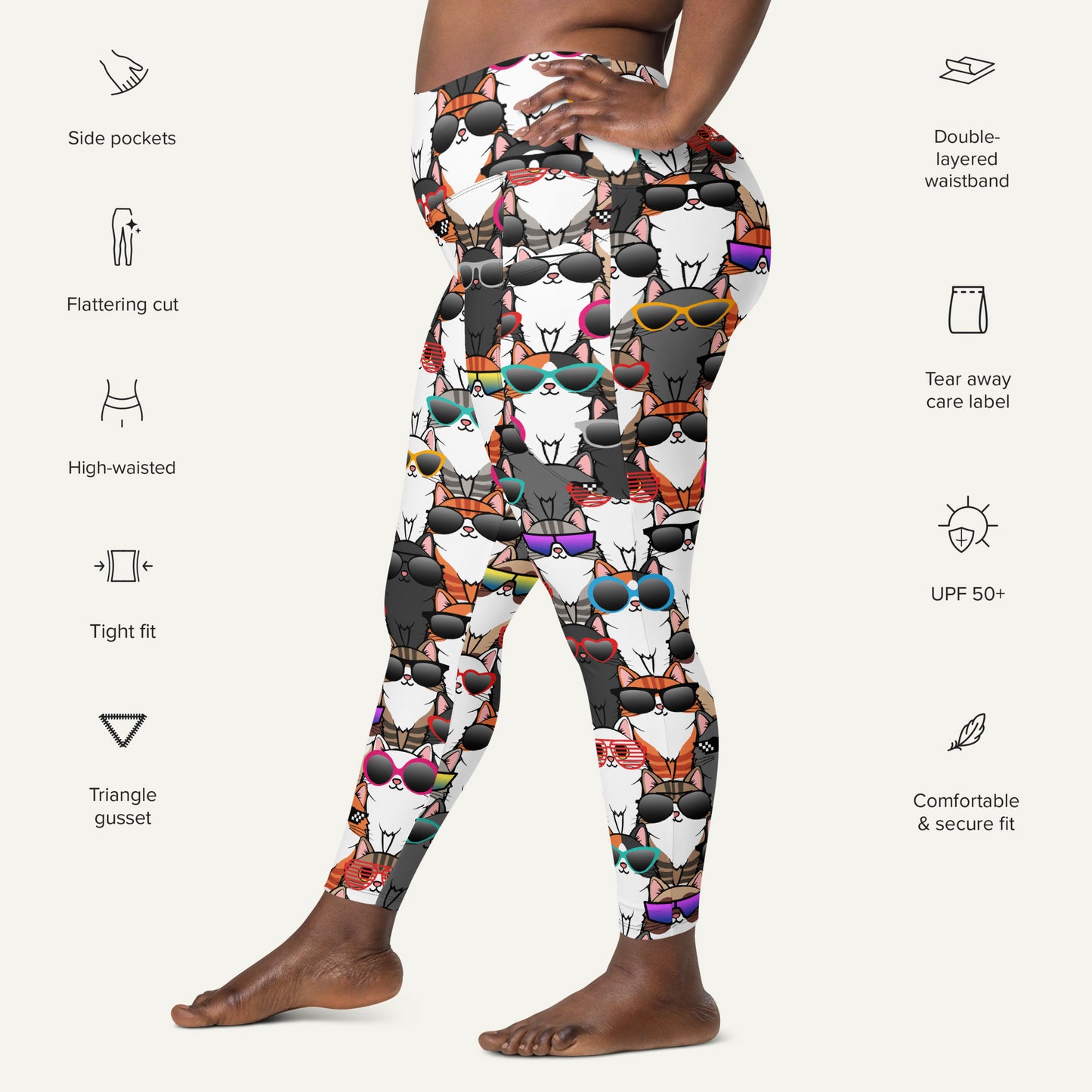 Cool Cats Pocket Leggings