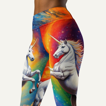 Cosmic Unicorn High-Waisted Leggings