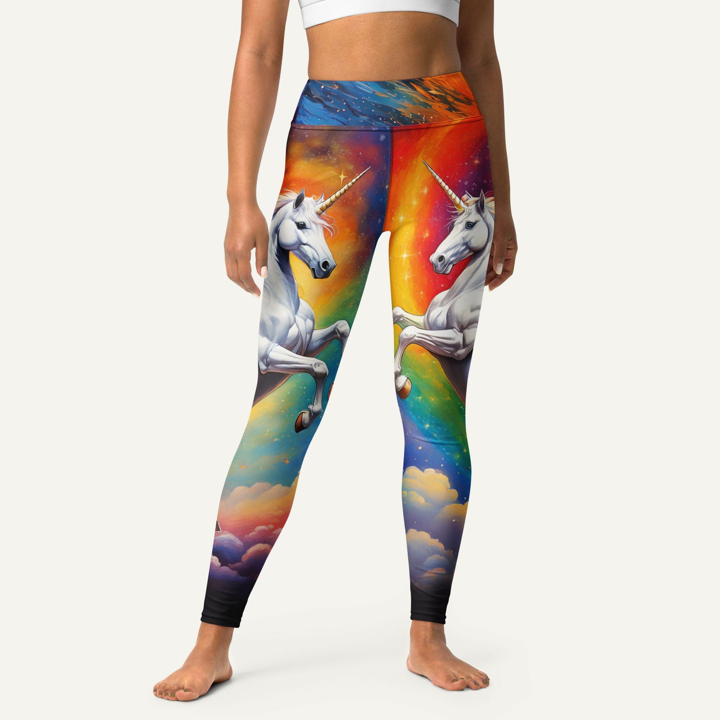 Cosmic Unicorn High-Waisted Leggings