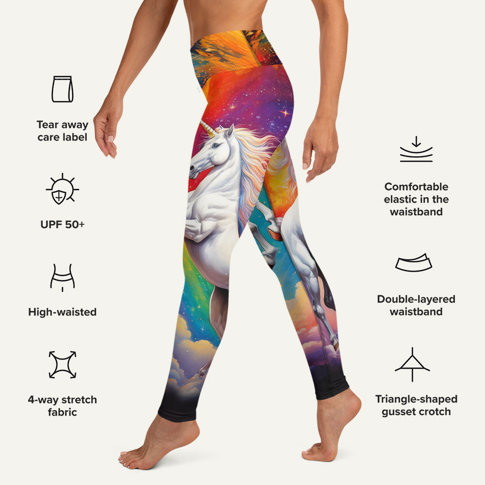 Cosmic Unicorn High-Waisted Leggings