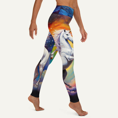 Cosmic Unicorn High-Waisted Leggings