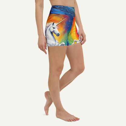 Cosmic Unicorn High-Waisted Shorts