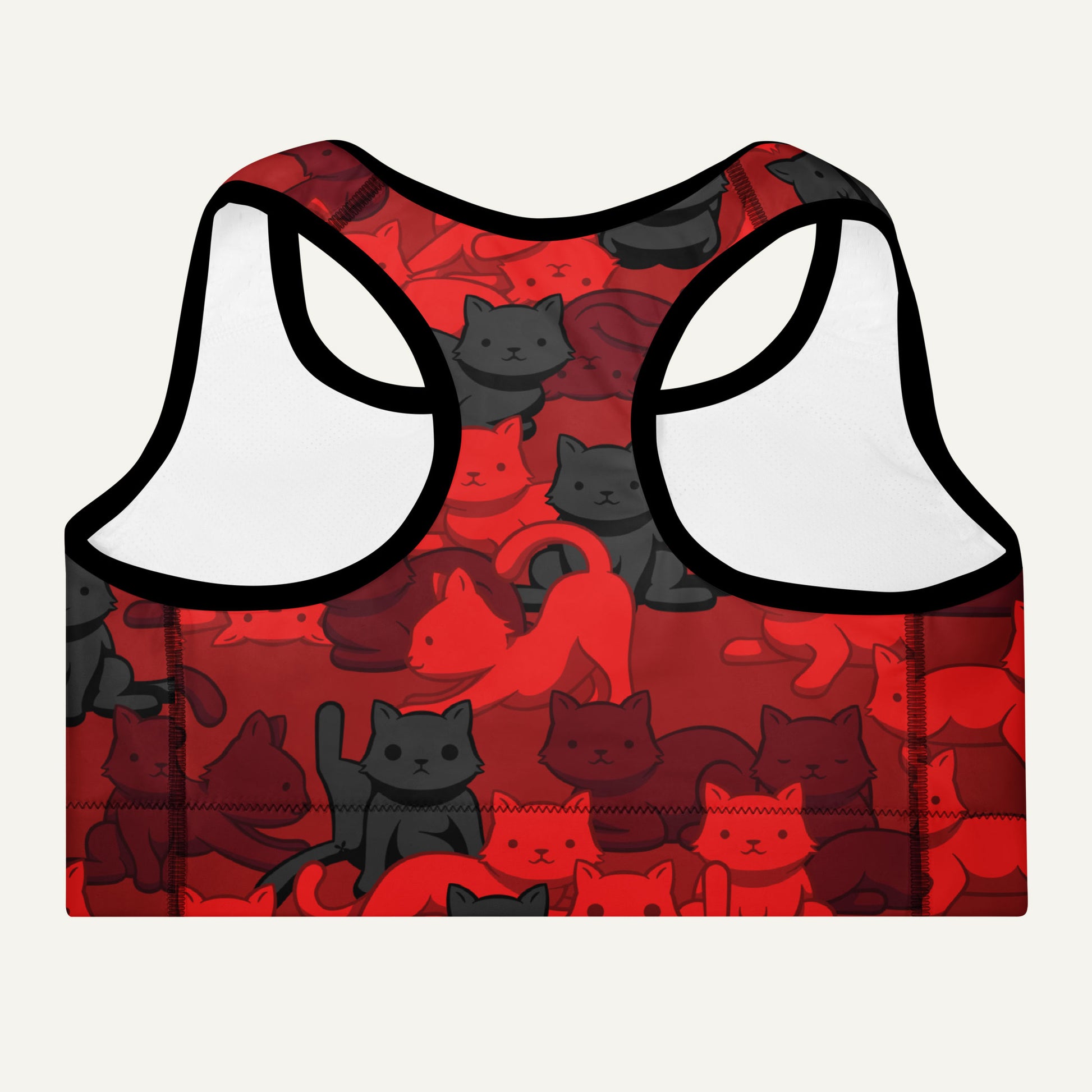 Crimson Camo Cat Padded Sports Bra - Ministry of Sweat