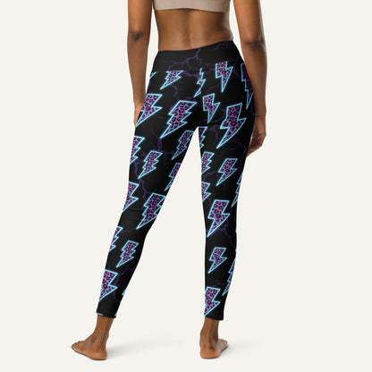 Cyberpunk Electric Leopard High-Waisted Leggings