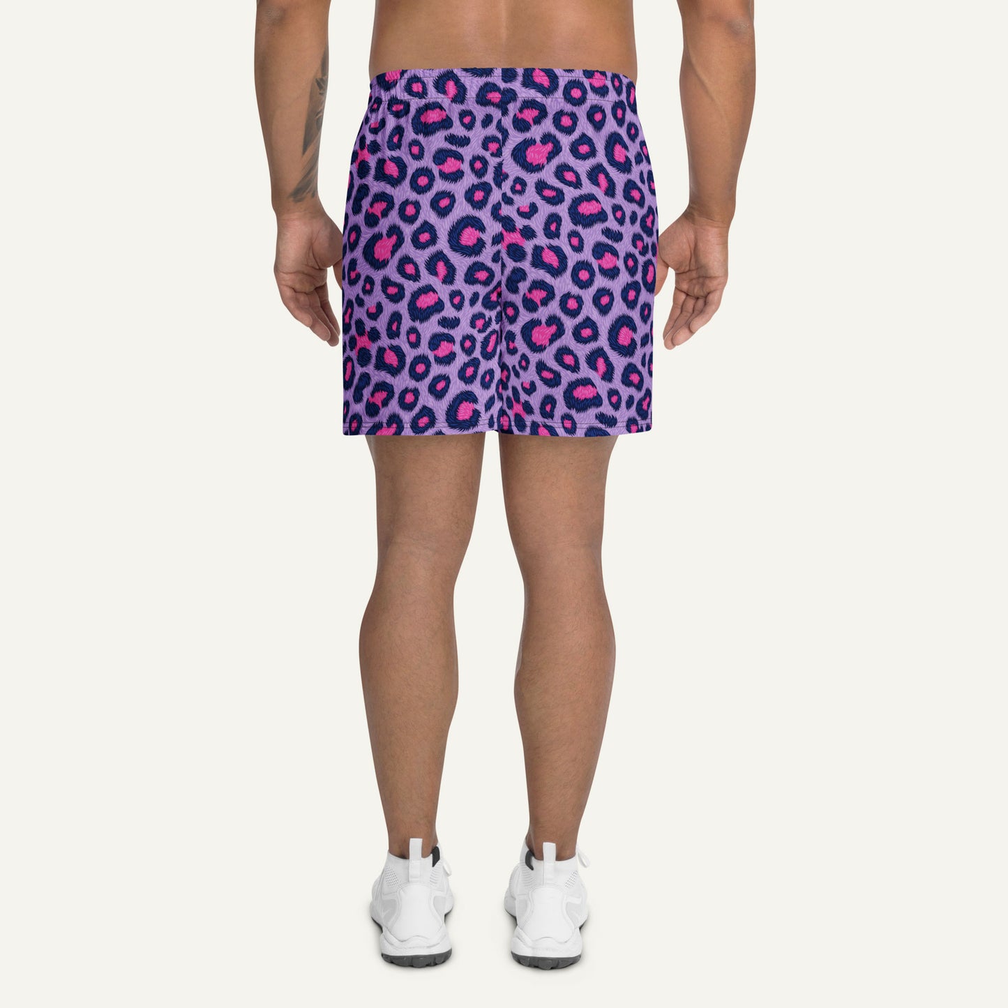 Cyberpunk Leopard Print Athletic Shorts