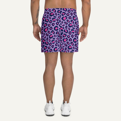 Cyberpunk Leopard Print Athletic Shorts