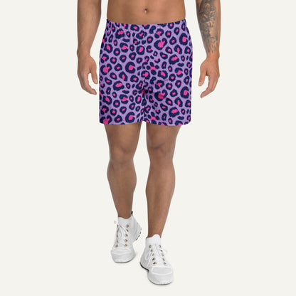 Cyberpunk Leopard Print Athletic Shorts