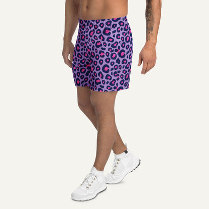 Cyberpunk Leopard Print Athletic Shorts