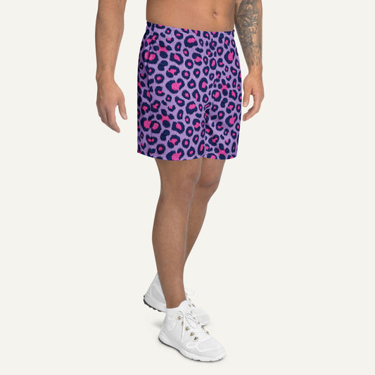 Cyberpunk Leopard Print Athletic Shorts