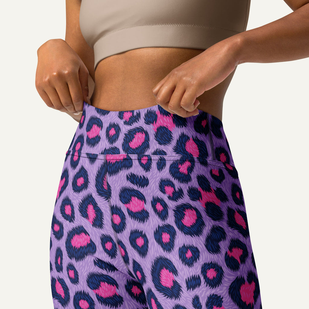 Cyberpunk Leopard Print High-Waisted Leggings