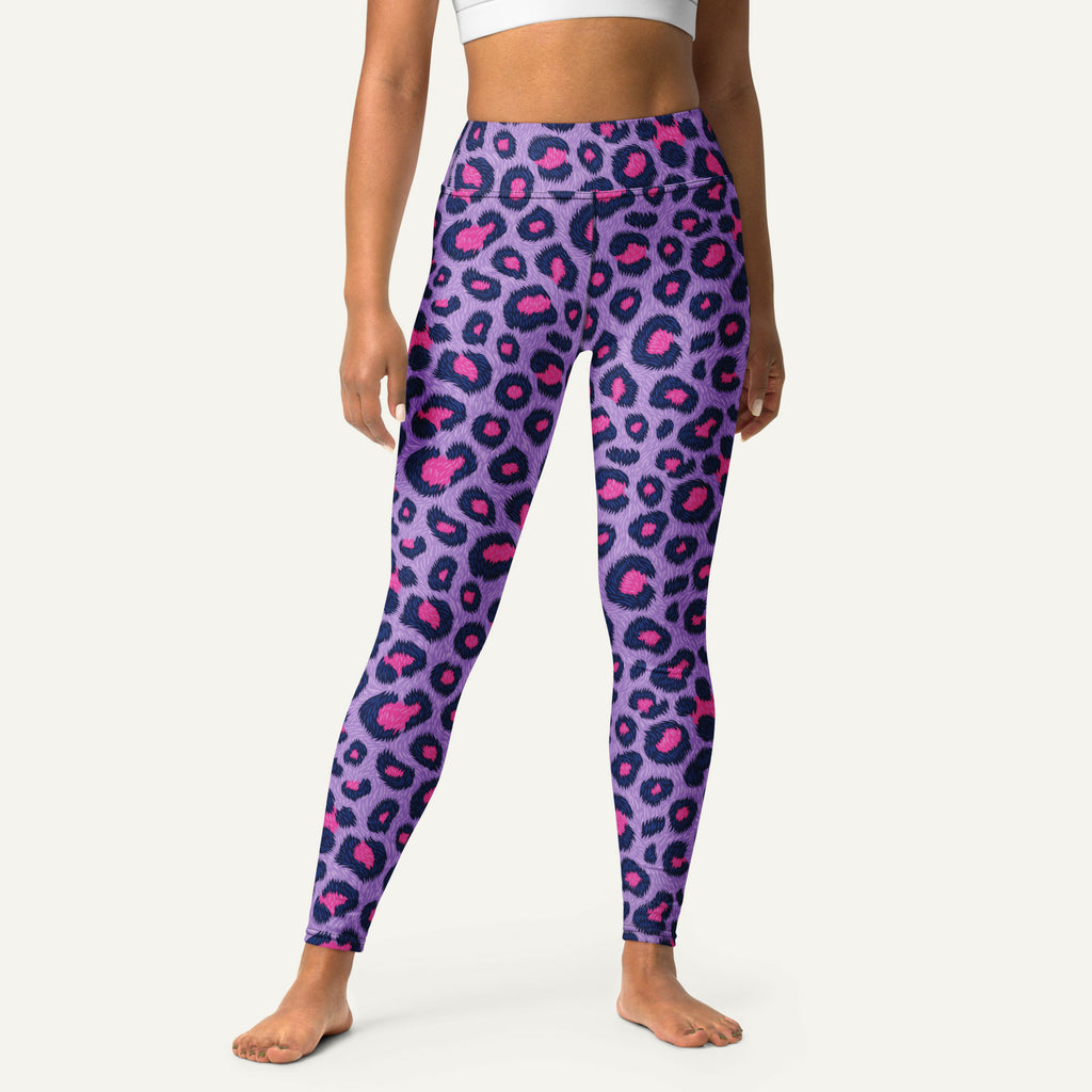 Cyberpunk Leopard Print High-Waisted Leggings