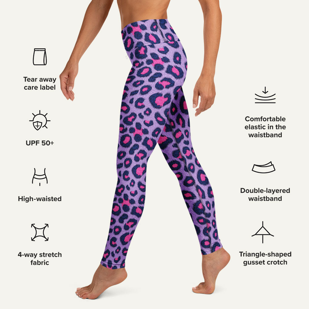 Cyberpunk Leopard Print High-Waisted Leggings