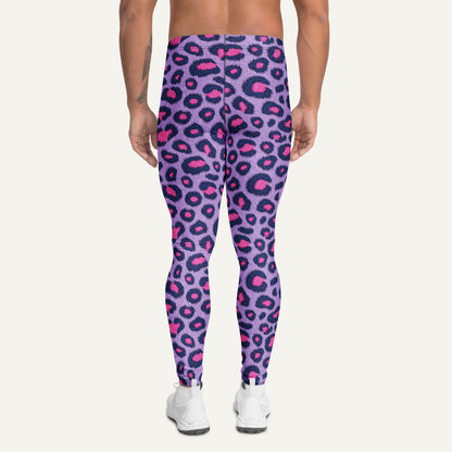 Cyberpunk Leopard Print Men’s Leggings