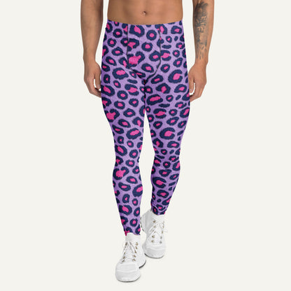 Cyberpunk Leopard Print Men’s Leggings