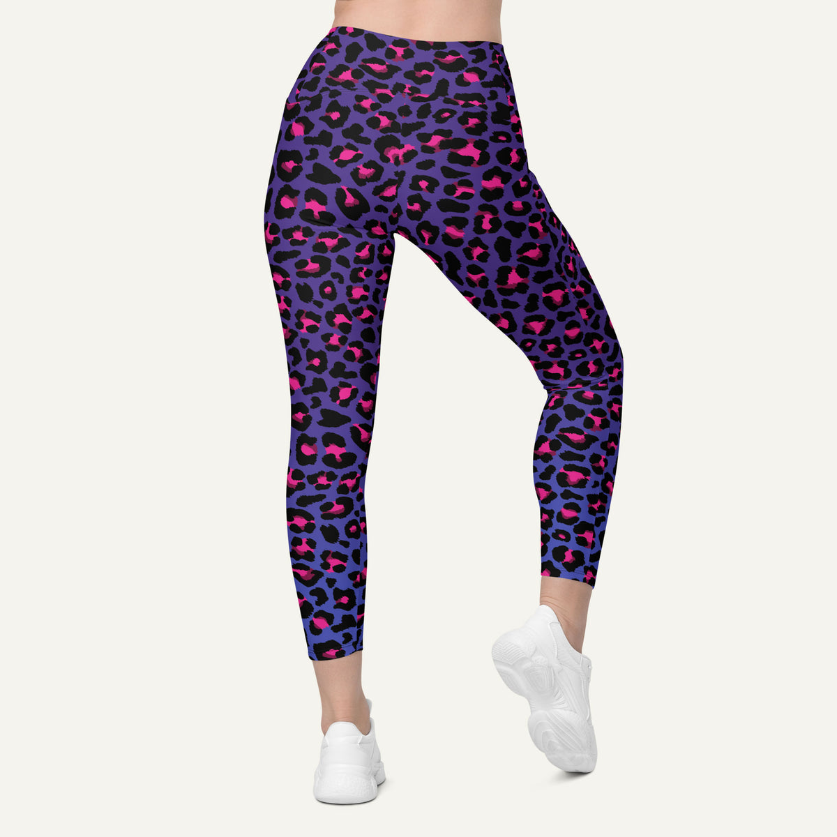 Cyberpunk Leopard Print Pocket Leggings
