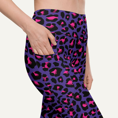 Cyberpunk Leopard Print Pocket Leggings