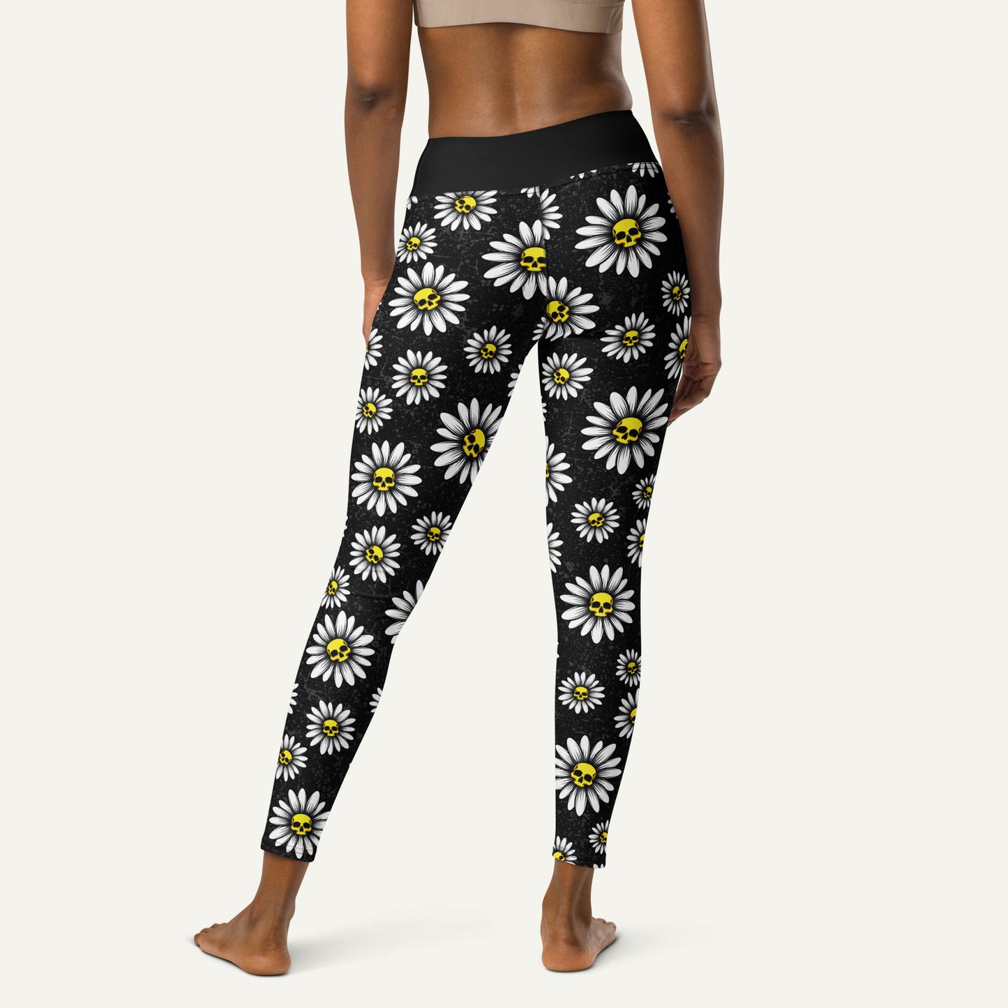 Death Daisies High-Waisted Leggings