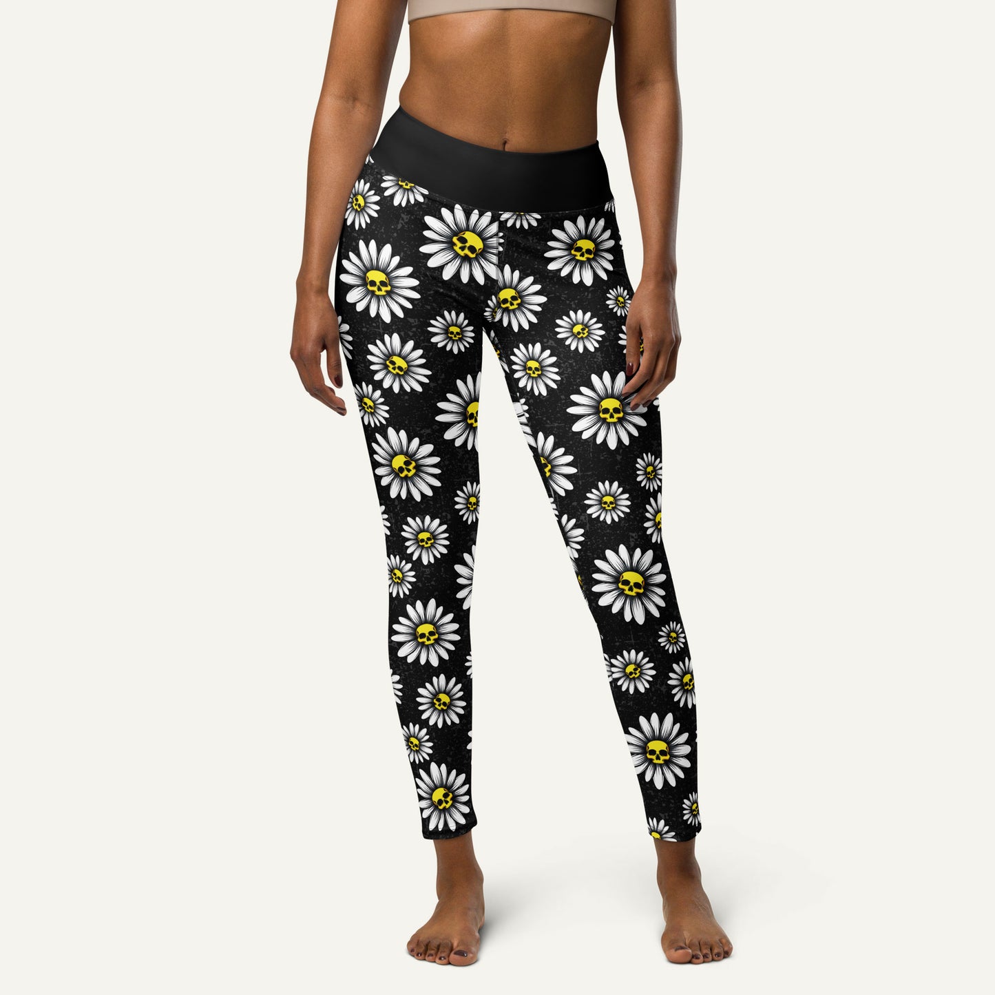 Death Daisies High-Waisted Leggings