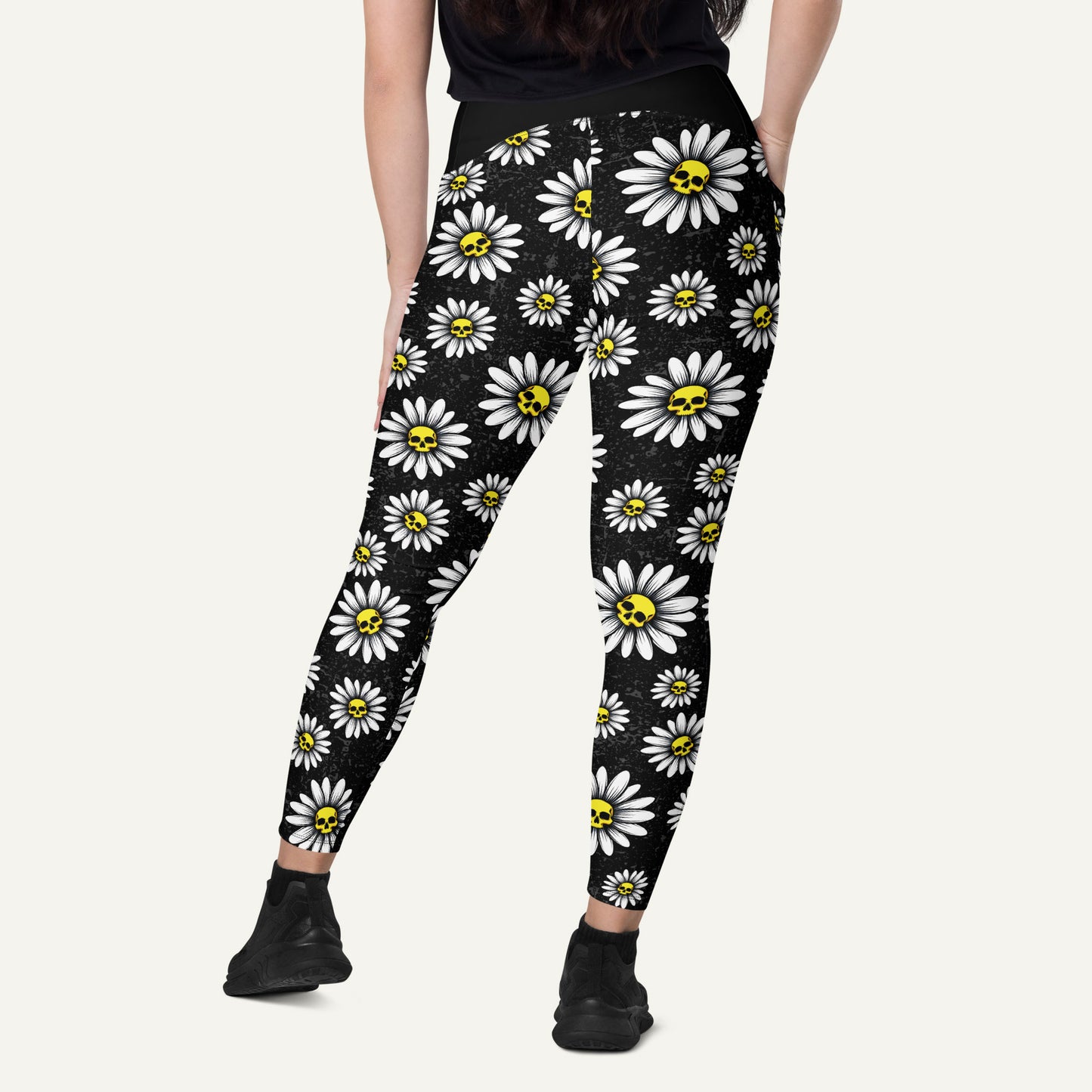 Death Daisies Pocket Leggings