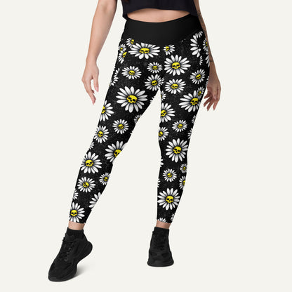 Death Daisies Pocket Leggings