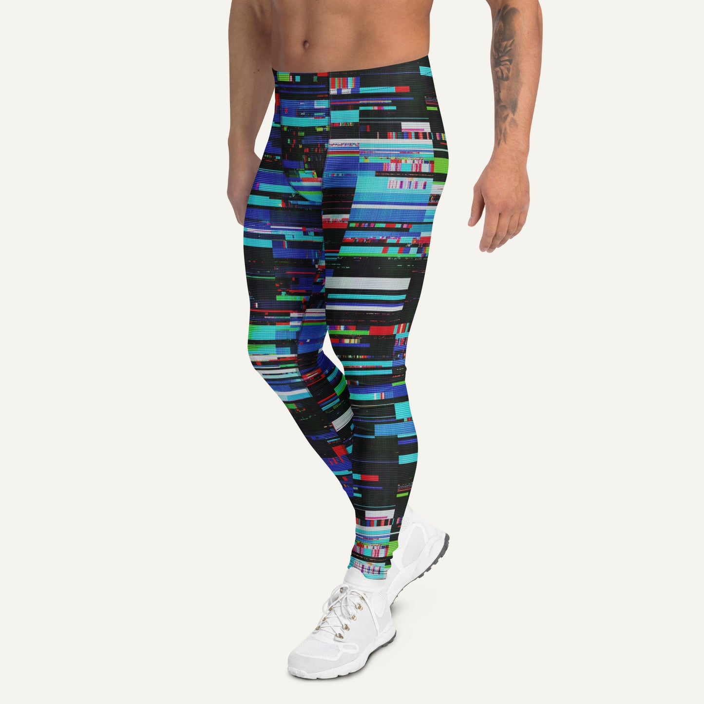 Digital Glitch Men’s Leggings
