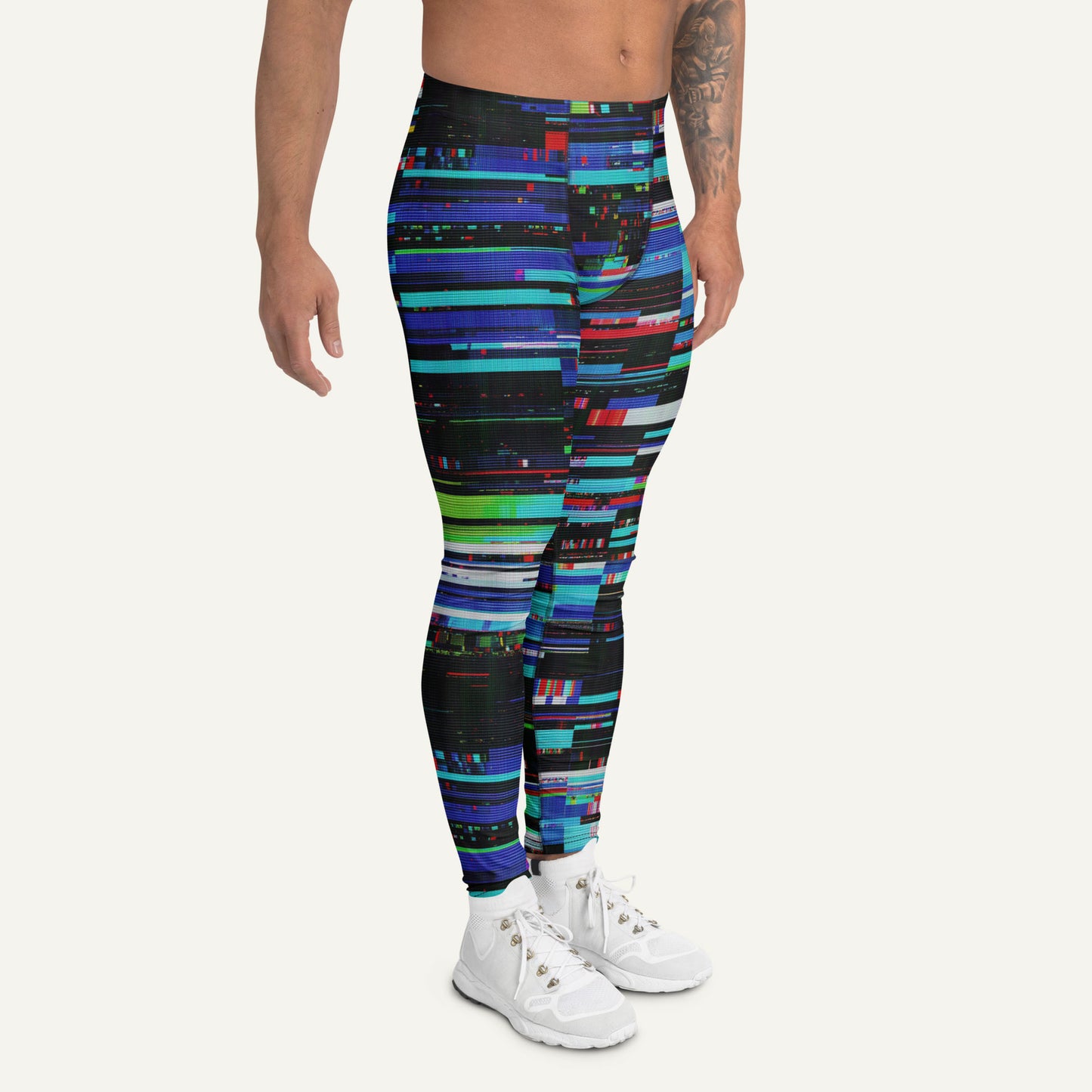Digital Glitch Men’s Leggings