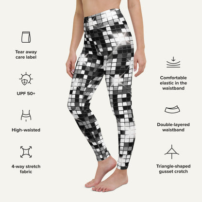 Disco Ball High-Waisted Leggings