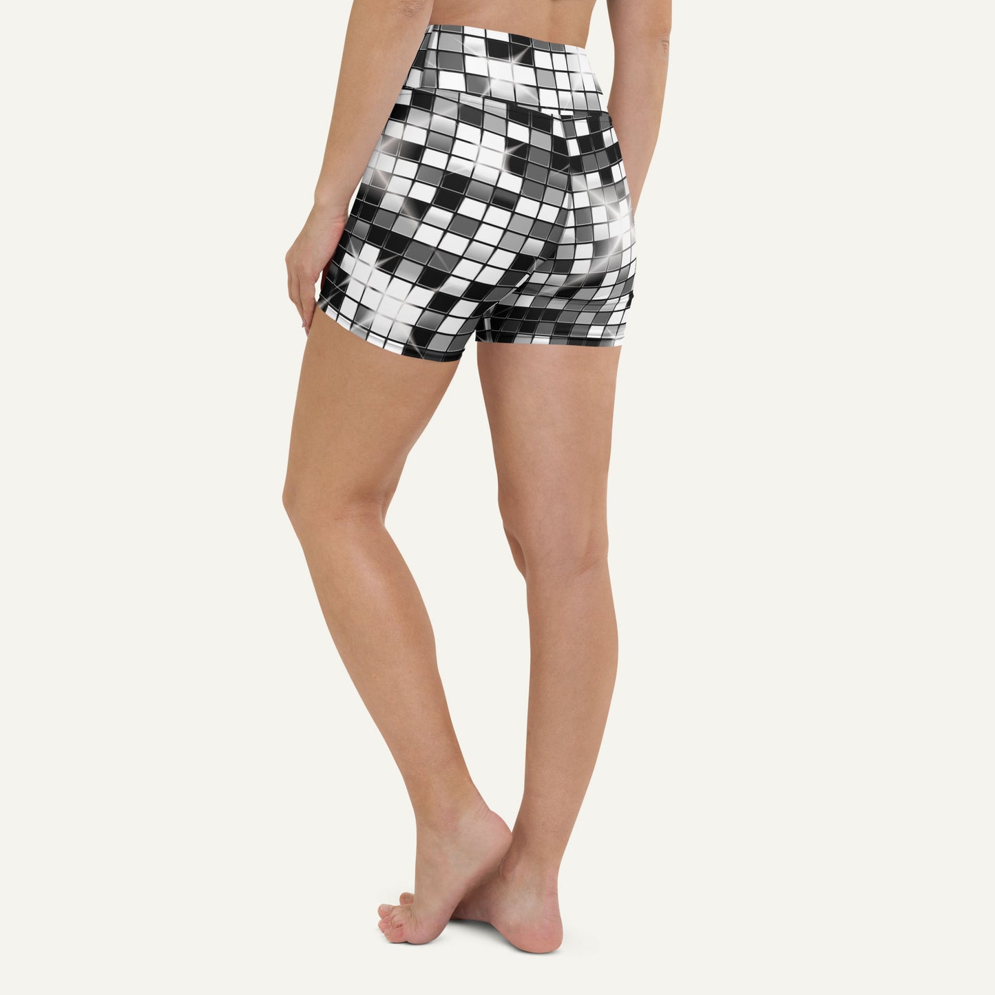 Disco Ball High-Waisted Shorts