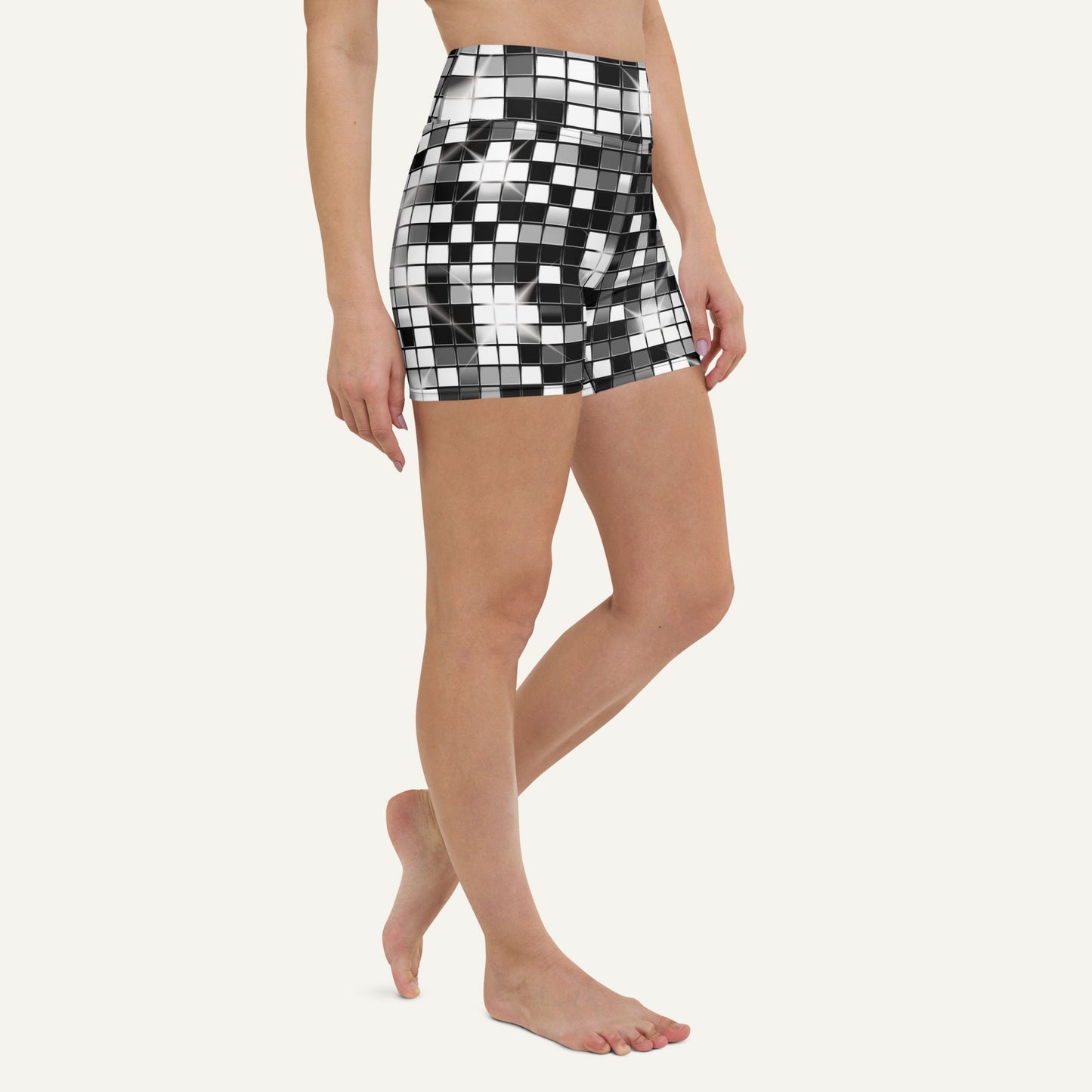 Disco Ball High-Waisted Shorts