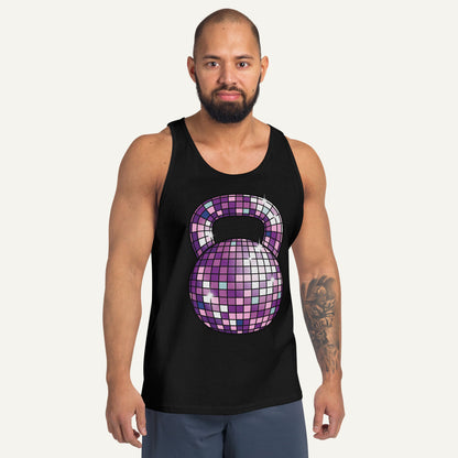 Disco Ball Kettlebell Design Men's Tank Top