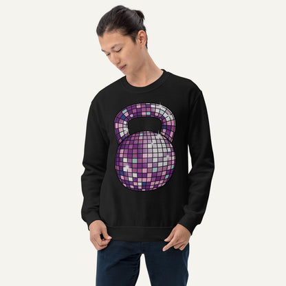 Disco Ball Kettlebell Design Sweatshirt