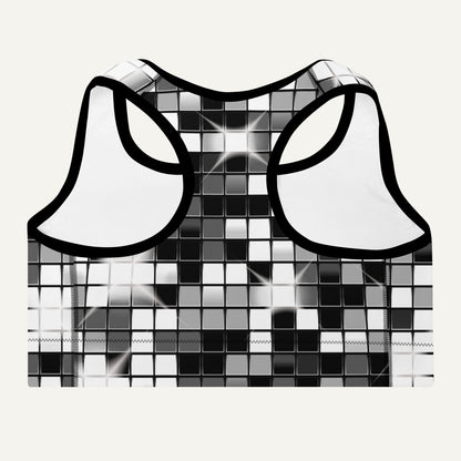 Disco Ball Padded Sports Bra