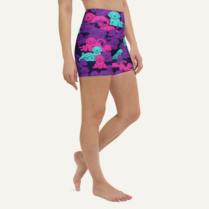 Dogs Camouflage Cyberpunk High-Waisted Shorts