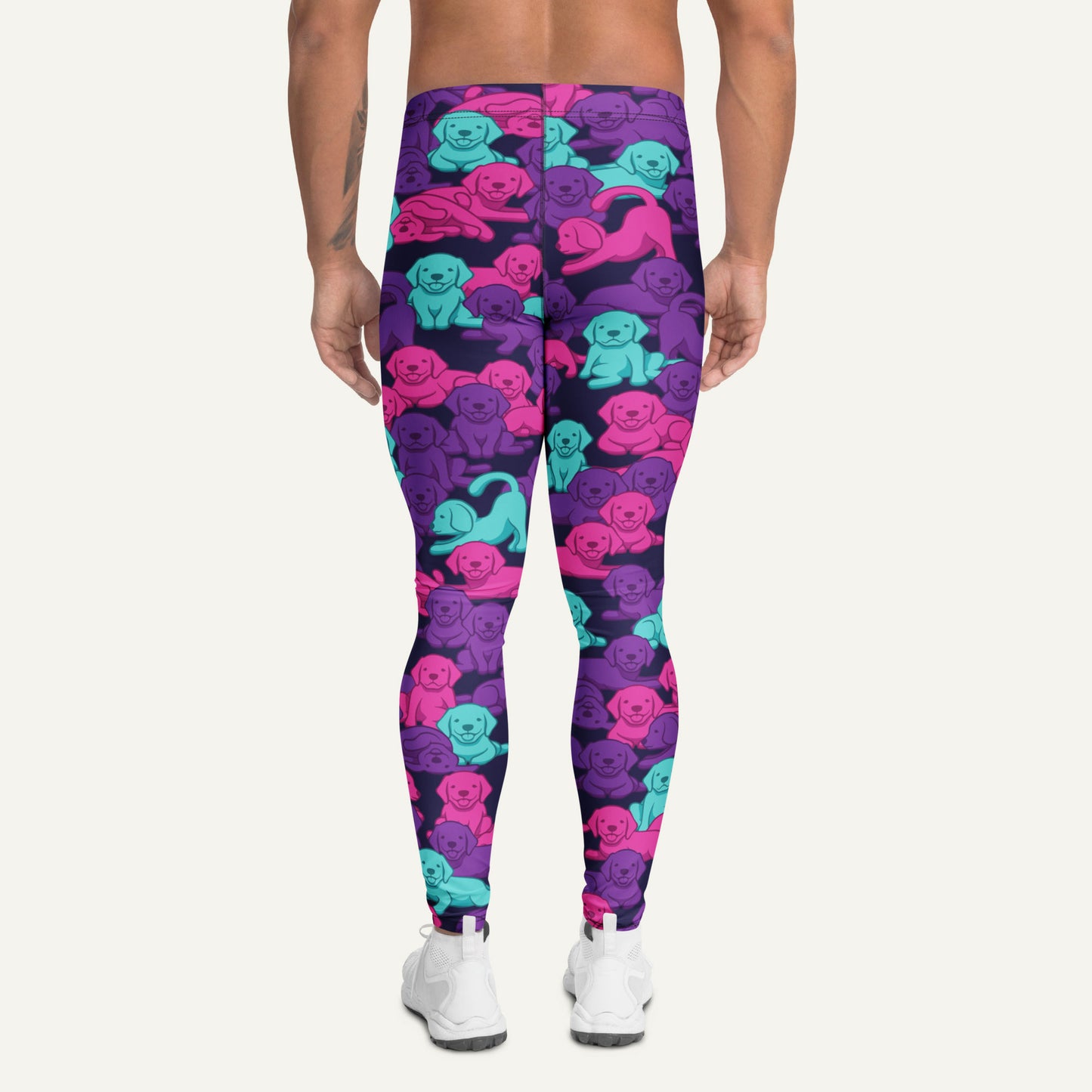 Cyberpunk Camo Dog Men's Leggings