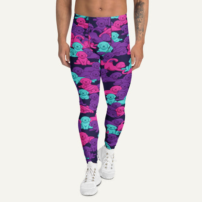 Cyberpunk Camo Dog Men's Leggings