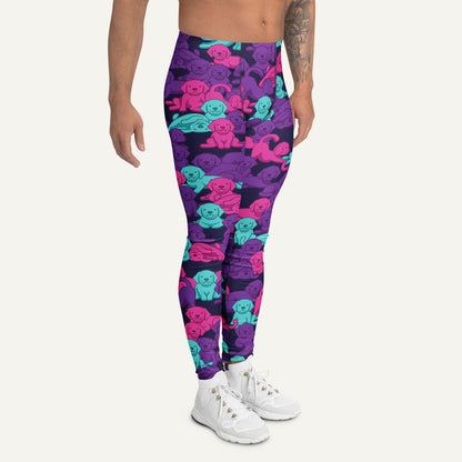 Cyberpunk Camo Dog Men's Leggings