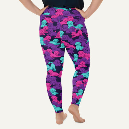 Dogs Camouflage Cyberpunk Plus Size Leggings