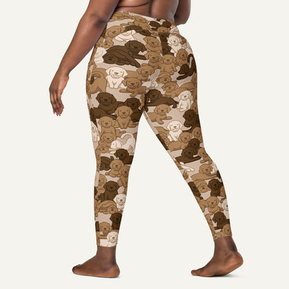 Dogs Camouflage Desert Crossover Leggings With Pockets