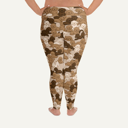 Dogs Camouflage Desert Plus Size Leggings