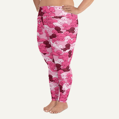 Dogs Camouflage Pink Plus Size Leggings