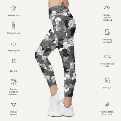 Dogs Camouflage Urban Crossover Leggings With Pockets