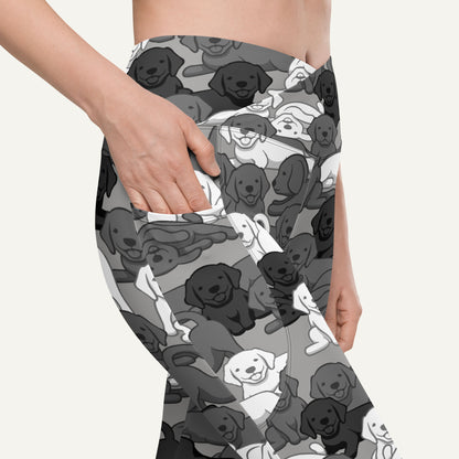 Dogs Camouflage Urban Crossover Leggings With Pockets